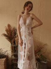 2PCS Lingerie see through Set Mesh Lace Babydoll Sexy Negligees,Woman's sexy Lingerie Spaghetti Straps Dress with Thongs,G-String Set Sai Feel